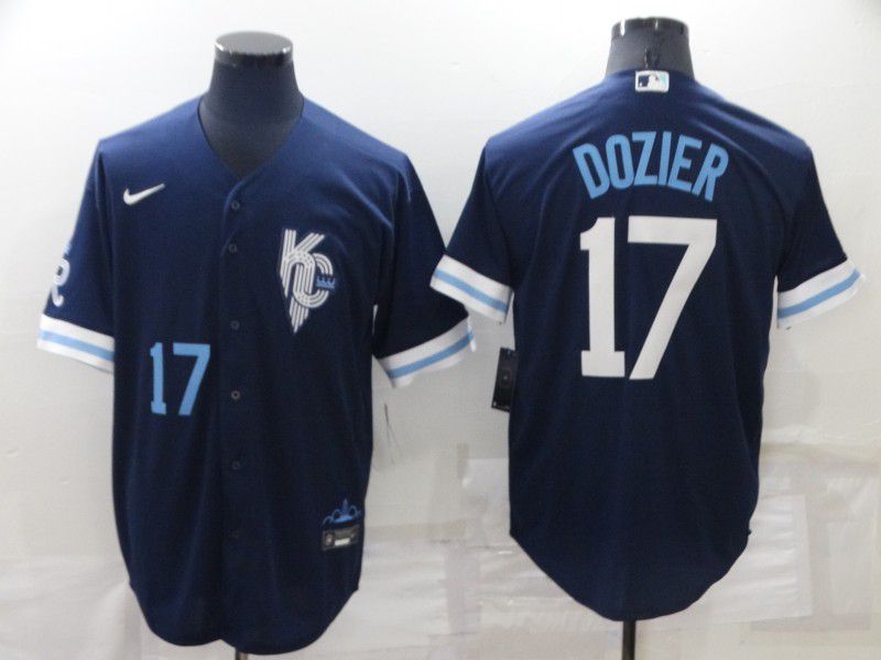 Men Kansas City Royals #17 Dozier Blue City Edition Game Nike 2022 MLB Jerseys->kansas city royals->MLB Jersey